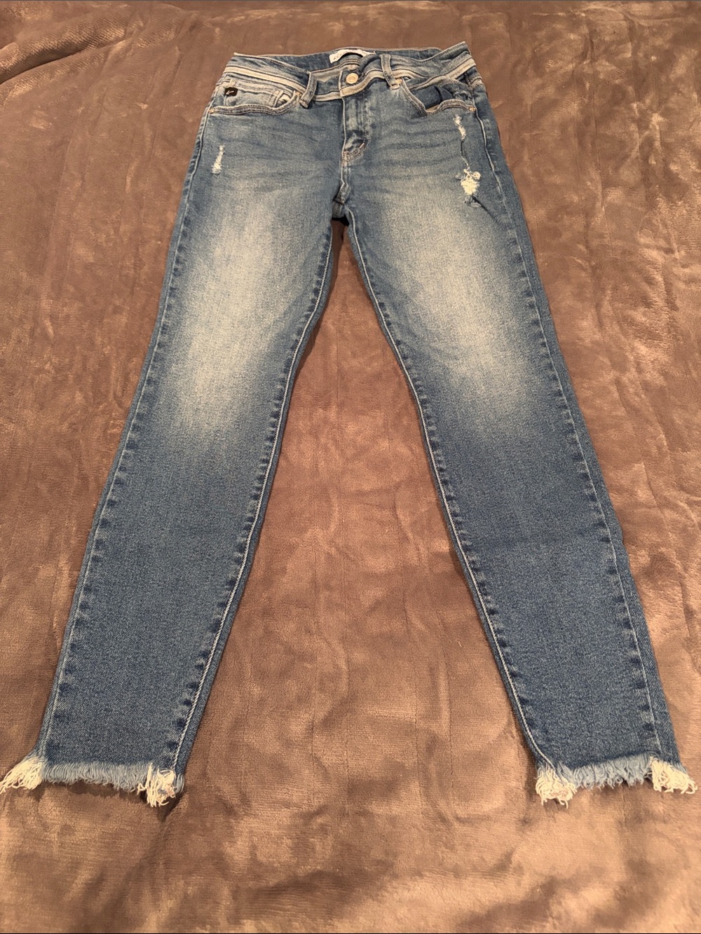 KanCan Light Blue Distressed Skinny Jeans
